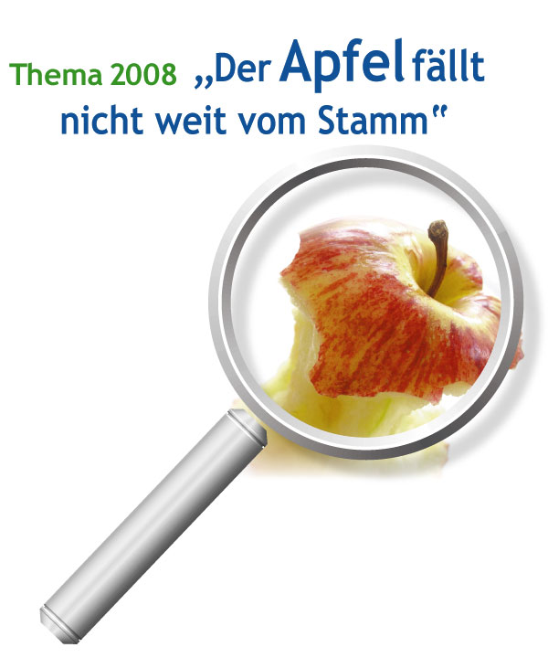 "Der Apfel fällt nicht weit vom Stamm" – NRW Schülerwettbewerb bio-logisch 2008 wieder mit neuer Rekordteilnehmerzahl